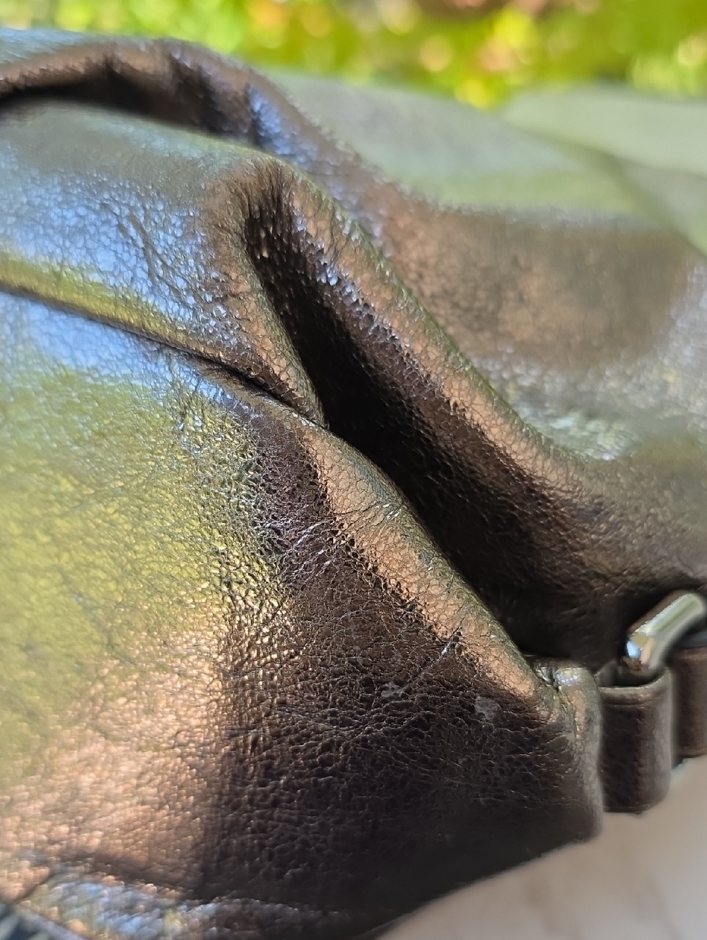 Coach Y2K Brooke Hobo Silver Gold Tones Metallic Leather Shoulder Hand Bag - Picture 15 of 16